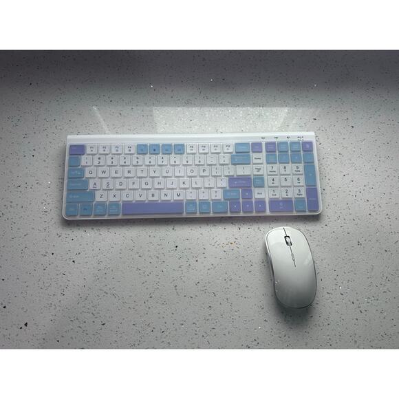 Wireless Keyboard and Mouse, J JOYACCESS USB Slim Wireless Keyboard - Picture 1 of 4